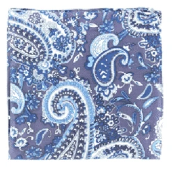 Navy Paisley Wild Rag