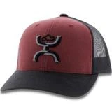 Hooey "Sterling" Maroon/Black Cap