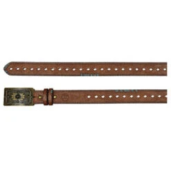 Hooey Brown Turquoise Stitched Belt