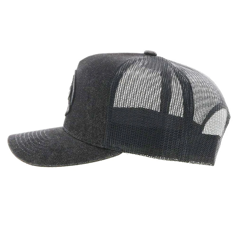 Hooey YOUTH Black Cap-Black Strap Roughy Patch - Image 2