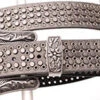 Women's Pewter Laser Cut Studded Belt