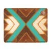 Hooey Brown & Turquoise Aztec Patch Bifold