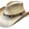 Dallas Hats Hacienda Stain/Tooled Hatband