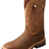 Twisted X Men's Dark Brown Tan Composite Square Toe Boot