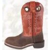 Smoky Mountain Child's Brown/Burnt Orange Bronco Western Boot