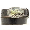 Kid's Bull Buckle With Black Belt